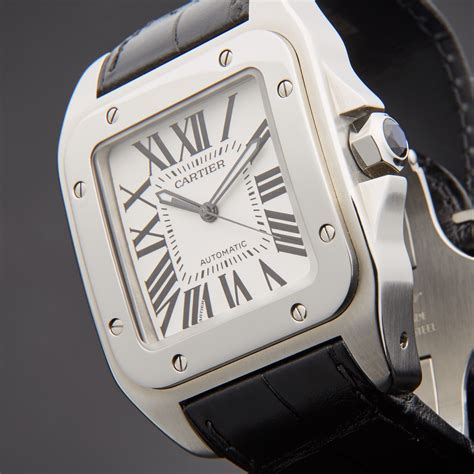 cartier santos watch medium|cartier santos 100 price list.